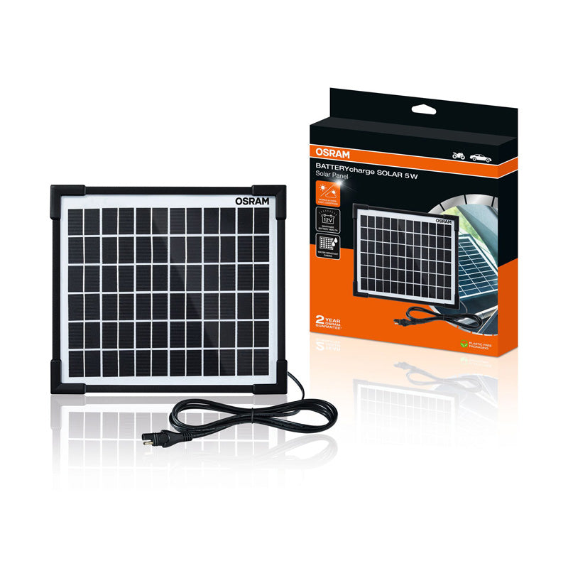 Osram, akkulaturi, aurinkovoimalla toimiva 5W, OSP500