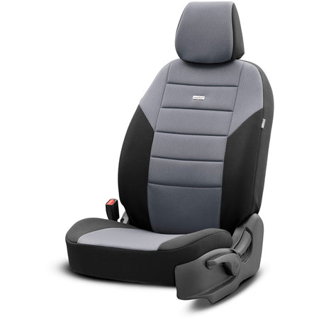 otoM, Sædeovertræk, 'SelectedFit One' Sort/Grå, 10-stykker, passer til Biler med Side-Airbags