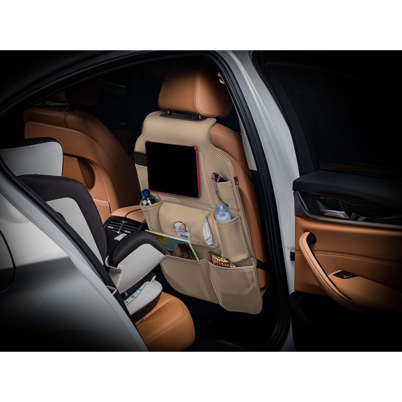 otoM, универсaali auton istuimen järjestäjä - beige PVC-nahka - 8 lokeroa
