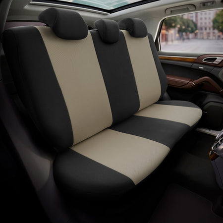otoM, Sædeovertræk, Sort/Beige 'SelectedFit Pro', 11 styk, egnet til Side-Airbags