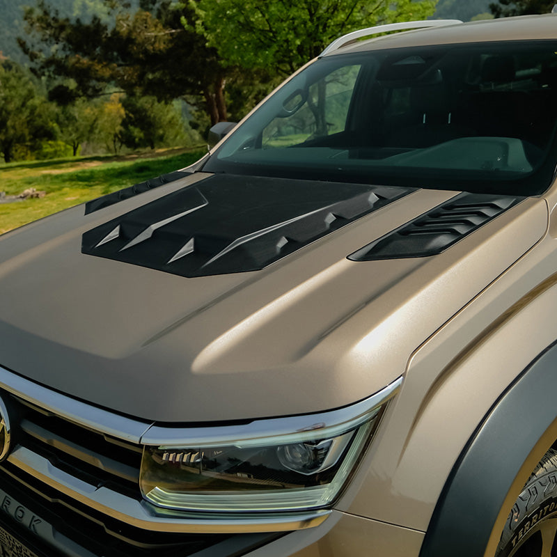 OneWay, Motorhuvsluftintag, matt svart, passar till Volkswagen Amarok MK2 (2022-)