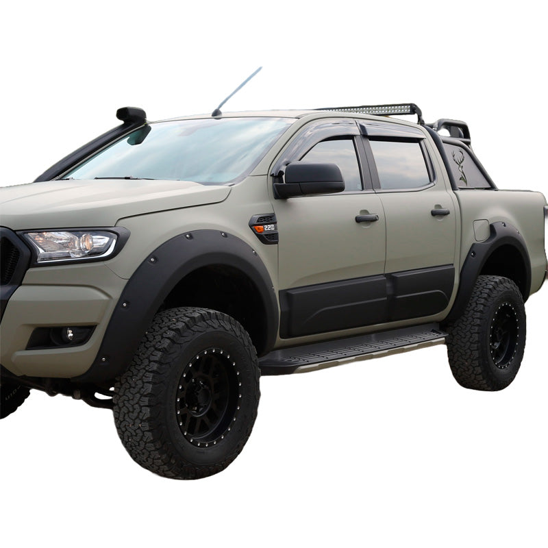 OneWay, kylkilistasarja, mattamusta, sopii Ford Ranger T6/T7/T8 2012-2022, 4 osaa