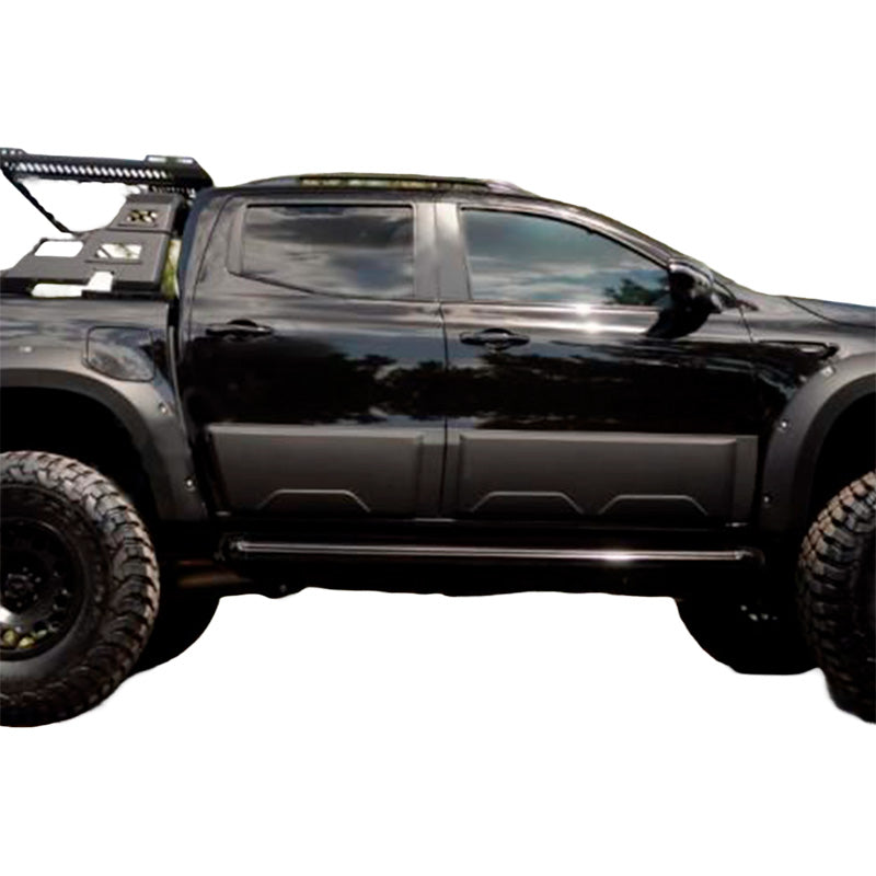 OneWay, Sidoformning, Matt svart, Passar till Mercedes X-Class W470 2017-, 4 delar