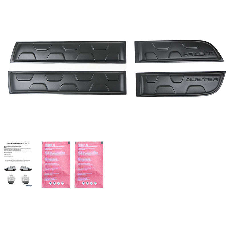 OneWay, Sivulistat, Mattamusta, Sopii Dacia Duster I 2010-2017, 4 osaa
