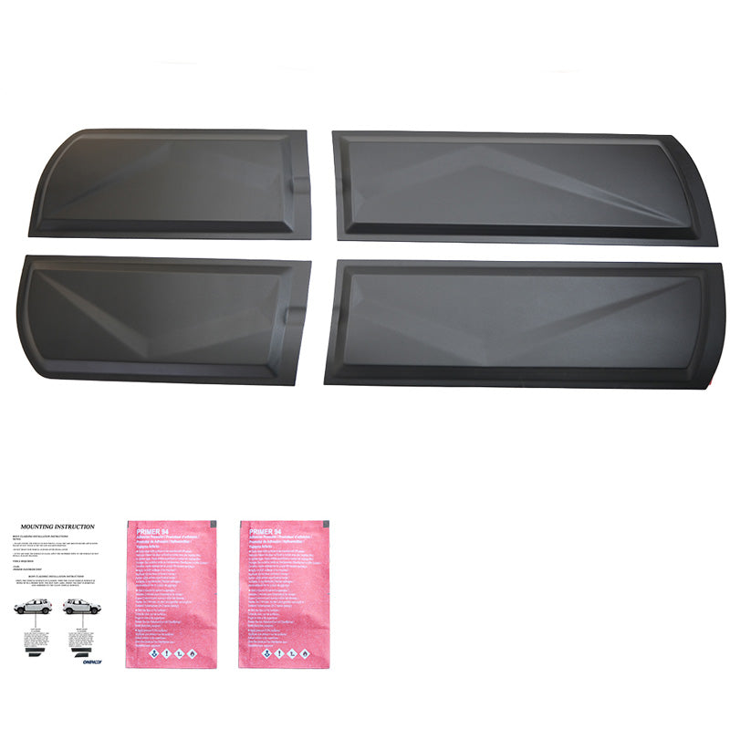 OneWay, karosskydd, matt svart, passar till Nissan Navara D40 (2005-2010)