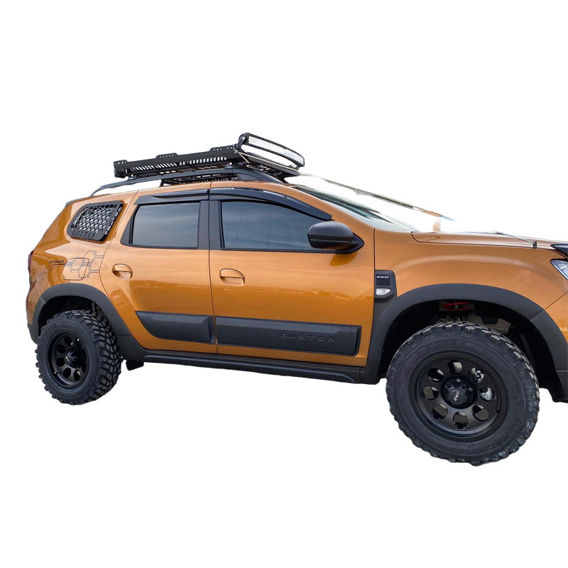 OneWay, Täydellinen korisarja, Mattamusta, Sopii Dacia Duster II 2018-2024, 12-osainen sarja