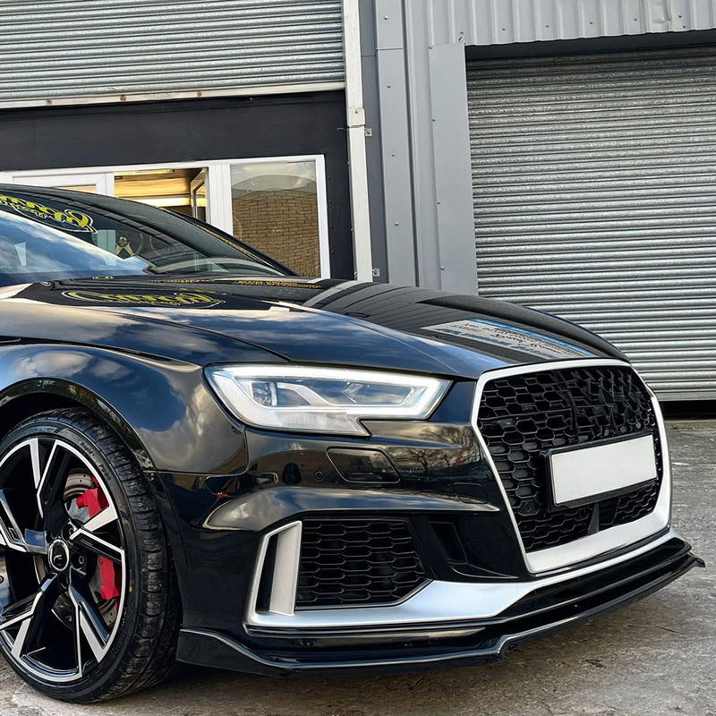OneWay, Täydellinen korisarja, kiiltävän musta, sopii Audi RS3 8V Sportback Facelift (2017-2020)