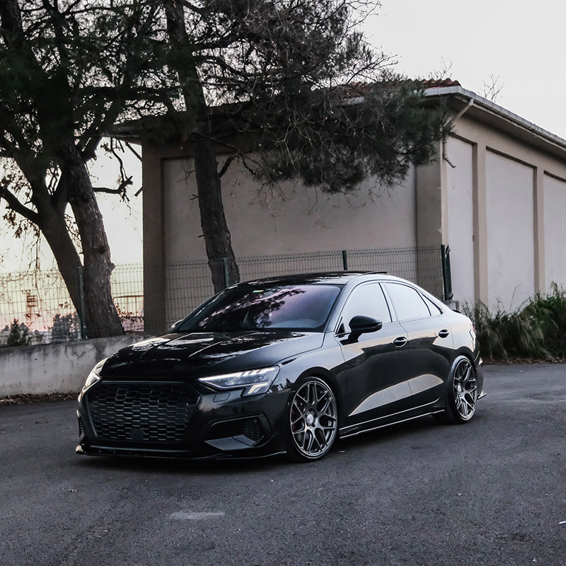 OneWay, Komplett bodykit, blank svart, passar till Audi A3 (8Y) Sedan (2020-2024) exkl. S-Line/S3/RS3