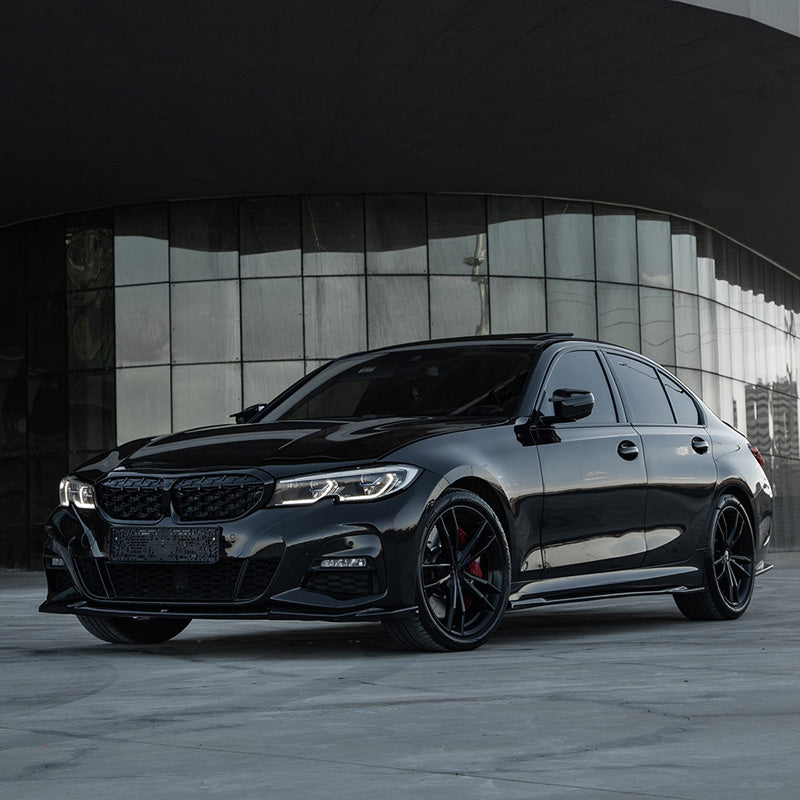 OneWay, täydellinen korisarja, kiiltävän musta, sopii BMW 3-Series G20 Sedan M-Pack & M340i (2018-2022)