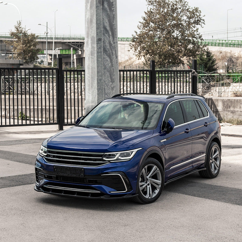 OneWay, täydellinen korisarja, kiiltävän musta, sopii Volkswagen Tiguan II R-Line Facelift (2020-2024)