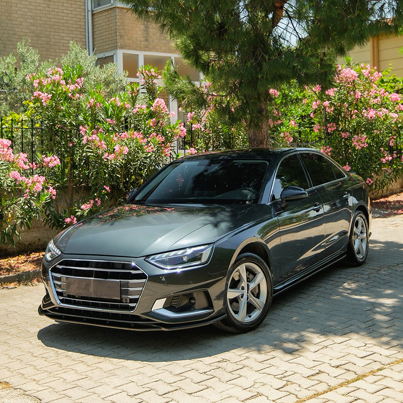 OneWay, täydellinen korisarja, kiiltävän musta, sopii Audi A4 (B9) Sedan Facelift 2019-2024 ei S4/S-Line