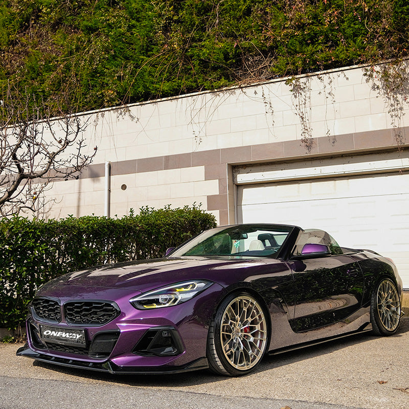 OneWay, Täydellinen korisarja, kiiltävän musta, sopii BMW Z4 (G29) M-Pack/M40i (2018-2022), mukaan lukien Facelift (2022-)