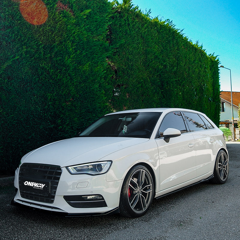 OneWay, Täydellinen korisarja, kiiltävänmusta, sopii Audi A3 (8V) Sportback (2012-2016) ei S-Line/S3/RS3