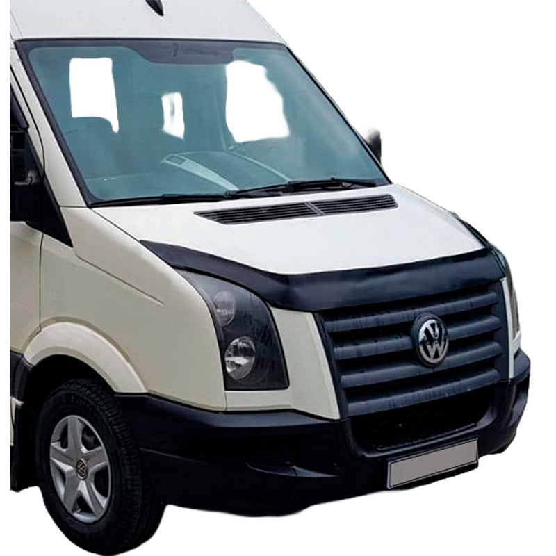 OneWay, Konepellin suojus, kiiltävän musta, sopii Volkswagen Crafter MK1 & MK1 Facelift (2006-2016)