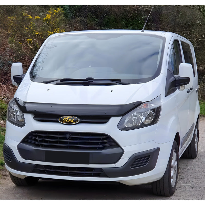 OneWay, Konepellin suojus, kiiltävän musta, sopii Ford Transit Custom MK1 (2012-2018)