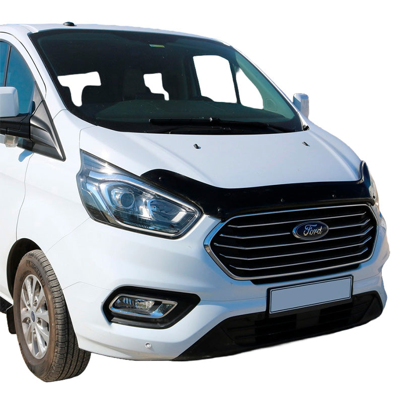OneWay, Konepellin suojus, kiiltävän musta, sopii Ford Transit Custom MK1 Facelift 2018-2023