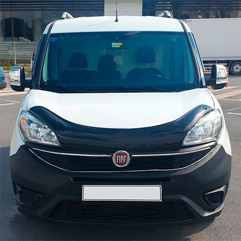 OneWay, Motorhuvsskydd, Blank svart, Passar till Fiat Doblo 2. generation Facelift (2015-2020)