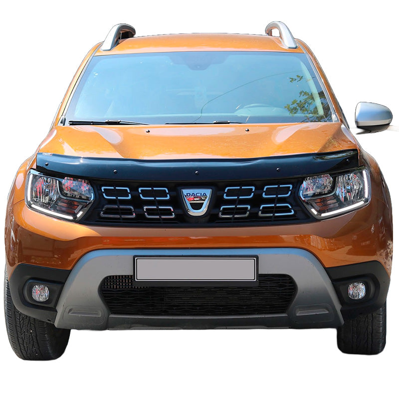 OneWay, Konepellin suojus, kiiltävän musta, sopii Dacia Duster II 2018-2024