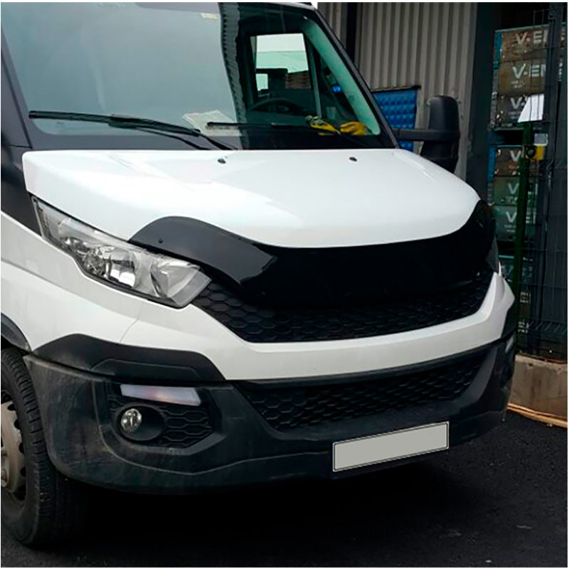 OneWay, Stötskydd till motorhuv, Blank svart, Passar till Iveco Daily 3. generation (2014-), 'Skaderesistent'