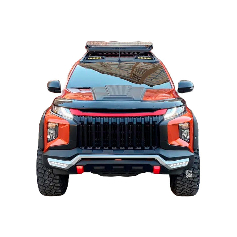 OneWay, Konepellinsuoja, Kiiltävä musta, Sopii Mitsubishi L200 Triton 6 (2019-), 'Premium'