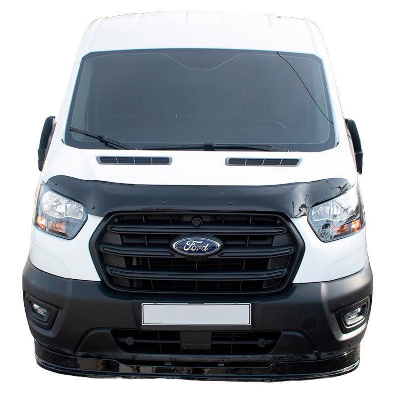 OneWay, Konepellinsuoja, Kiiltävä musta, Sopii Ford Transit MK8 Facelift (2019-)
