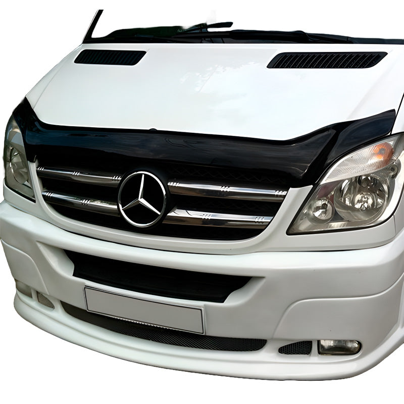 OneWay, Konepellinsuoja, Kiiltävä musta, Sopii Mercedes Sprinter W906 (2006-2013)