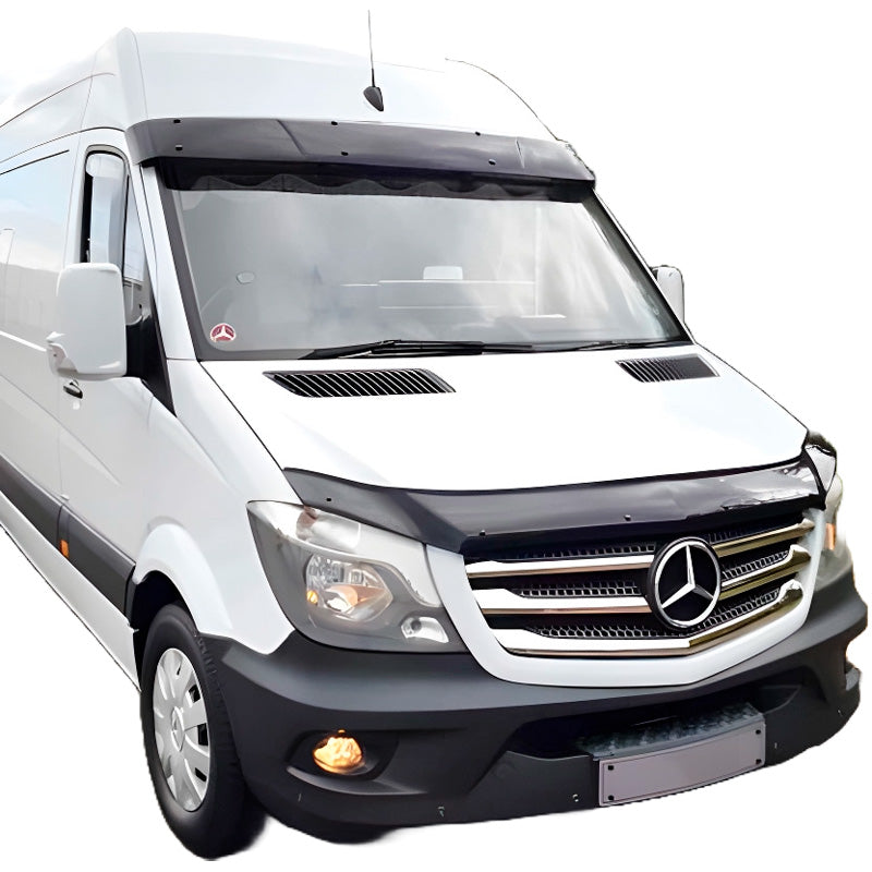 OneWay, Konepellinsuoja, Kiiltävä musta, Sopii Mercedes Sprinter W906 Facelift (2014-2018)