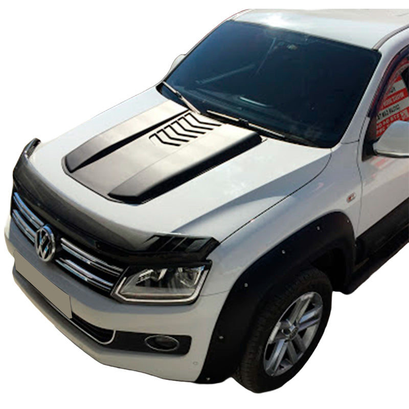 OneWay, Motorhuvsscoop, Matt svart, Passar till Volkswagen Amarok MK1 (2010-2022) & Nissan Navara D40 (2005-2010)