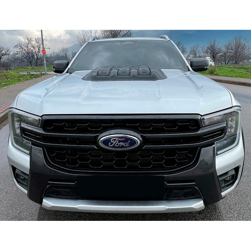 OneWay, Konepellin scoop, mattamusta, sopii Ford Ranger T9 2022-, 'Tyylikäs muotoilu'