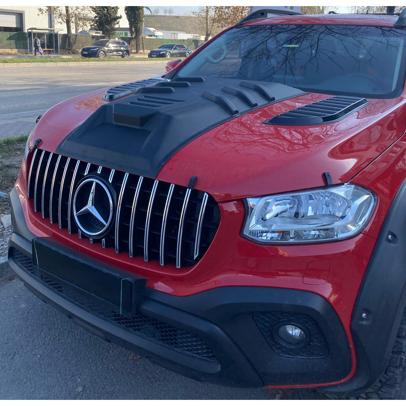OneWay, Motorhuvsscoop, Matt svart, Passar till Mercedes X-Class W470 2017-, 'Elegant design'