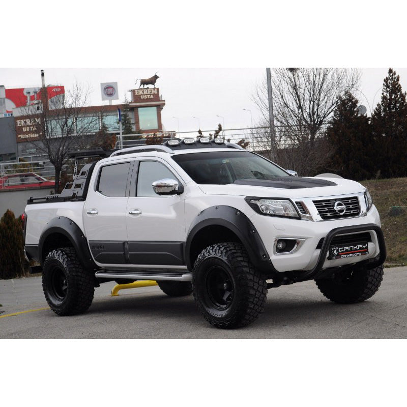 OneWay, Fender Flares-sats, matt svart, Passar till Nissan Navara NP300 (D23) 2014-2017, 4 delar