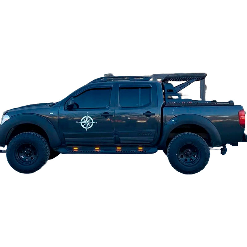 OneWay, Fender Flares-sats, matt svart, Passar till Nissan Navara D40 (2005-2010), 'Aggressiv design' – 4 delar