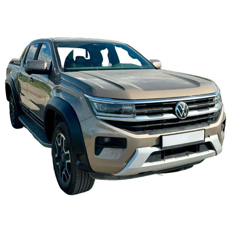 OneWay, lokasuojan levennyslevyjen sarja, mattamusta, sopii Volkswagen Amarok MK2 2022-, 4 osaa