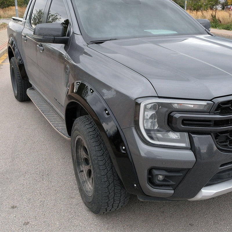 OneWay, skärmbreddare, Jumbo, blank svart, passar till Ford Ranger T9 (2022-)