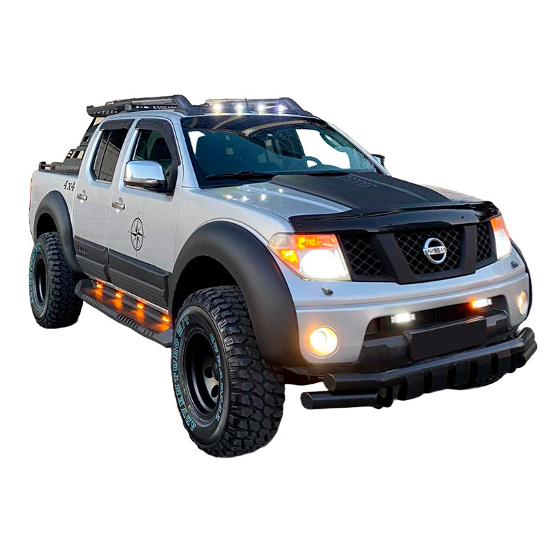 OneWay, Fender Flares-sats, matt svart, Passar till Nissan Navara D40 Facelift (2010-2014), 4 delar