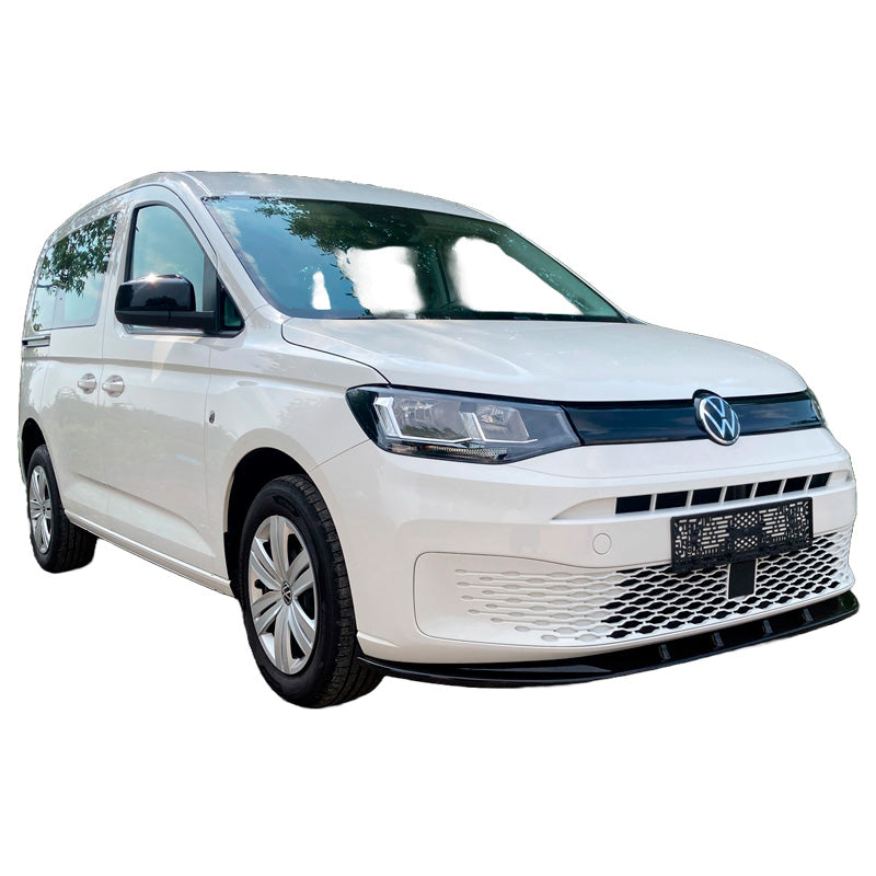 OneWay, frontspoiler, blank svart, Passar till Volkswagen Caddy MK5 2020-, Version 2