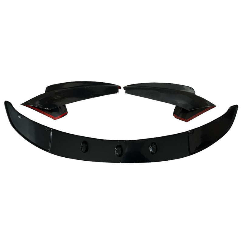 OneWay, etupuskurin spoileri BMW 5-Series F10/F11 M-Pack 2011-2016, kiiltävän musta, 3-osainen sarja
