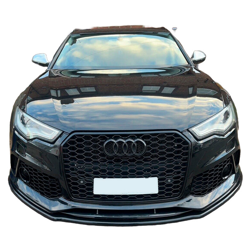 OneWay, Frontspoiler, Glansig svart, Passar till Audi RS6 C7 & C7 Facelift (2013-2017)