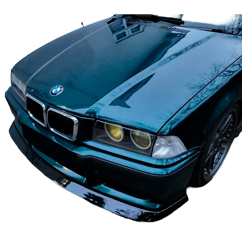 OneWay, etuspoileri, kiiltävä musta, sopii BMW M3 E36 1991-2000, OEM-laatua