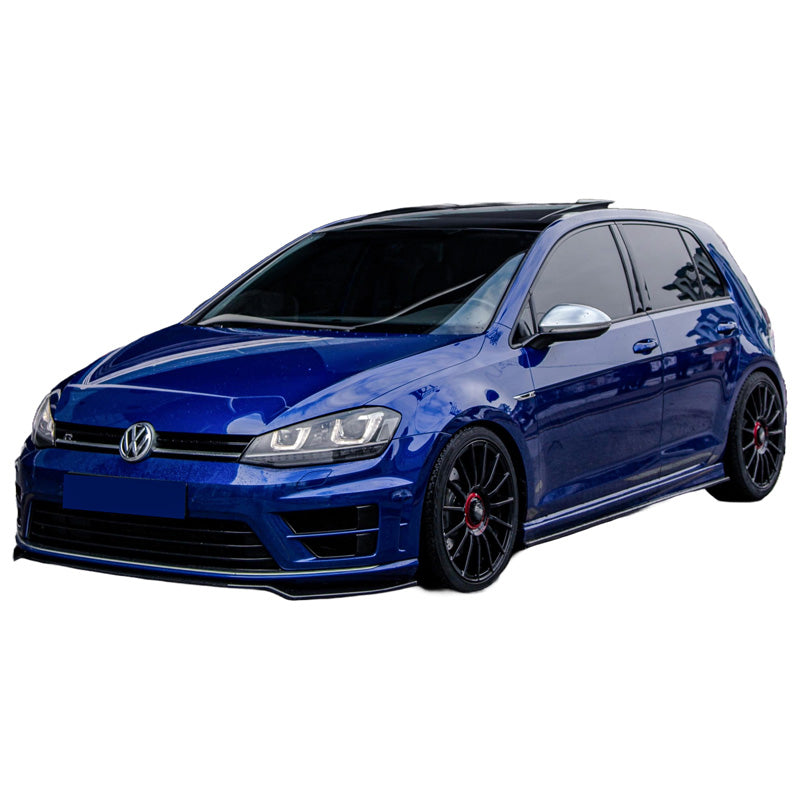 OneWay, etuhelma, kiiltävä musta, Sopii Volkswagen Golf VII HB/Variant R/R Line (2013-2016)