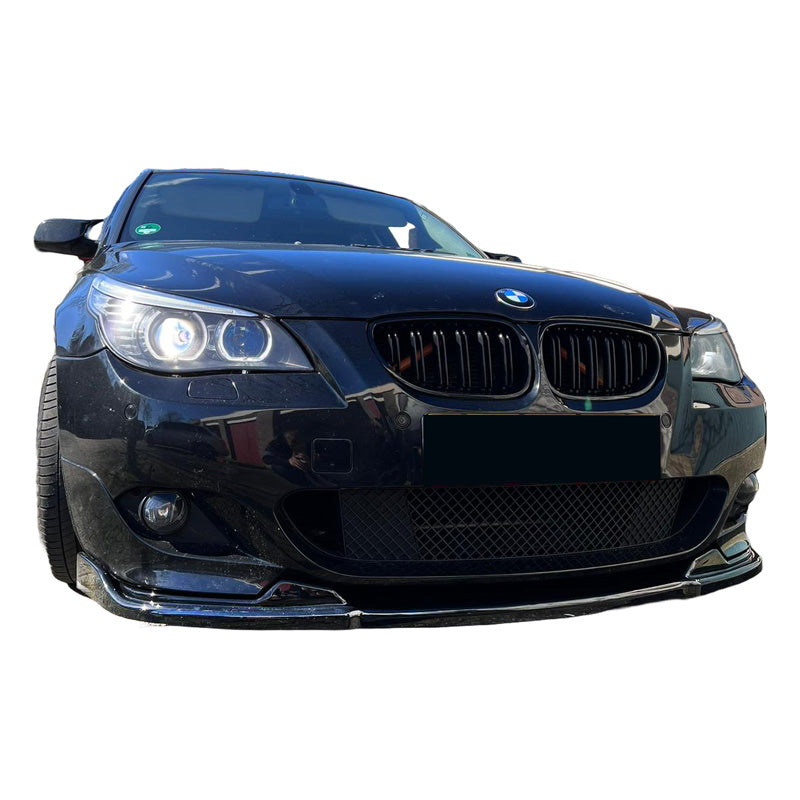 OneWay, frontspoiler, blank svart, passar till BMW 5-Series E60/E61 M-Pack 2003-2010, 'Elegance'