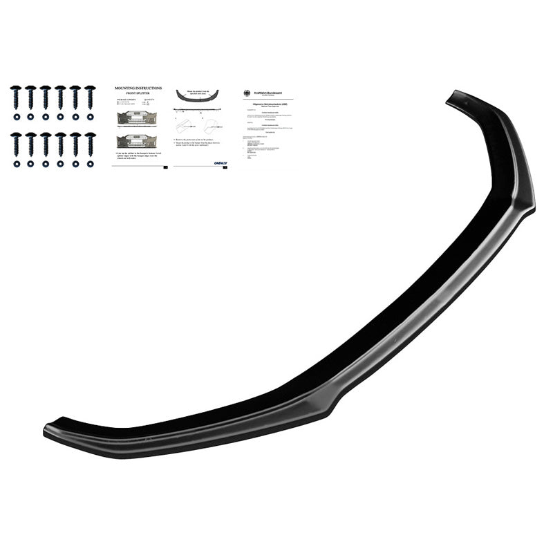 OneWay, frontspoiler, glanssvart, passar till Audi A5 S-Line/S5 F5 Coupe/Sportback 2017-2019
