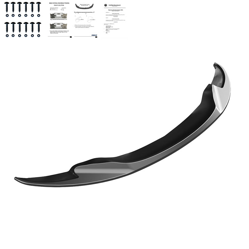 OneWay, etulippa, kiiltävän musta, Sopii BMW M3 E92 Coupe/E93 Convertible 2007-2013, Version 2
