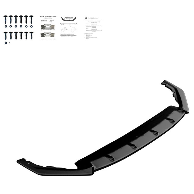 OneWay, etulippa, kiiltävän musta, Sopii Skoda Octavia IV RS HB/Kombi 2020-, OEM-laatu