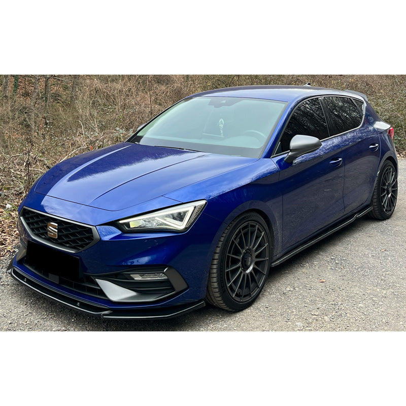 OneWay, frontspoiler, glanssvart, passar till Seat Leon IV HB/ST FR 2020-, 'Aerodynamisk'