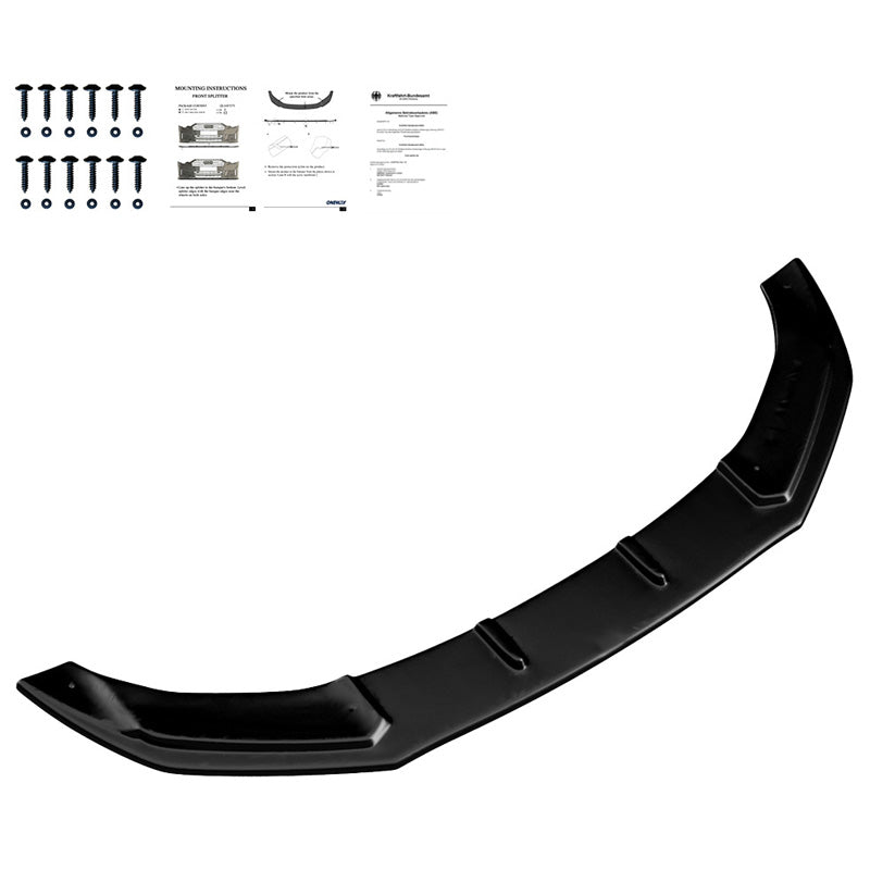 OneWay, frontspoiler, glanssvart, passar till Audi TT RS 8J (2009-2013), OEM-kvalitet