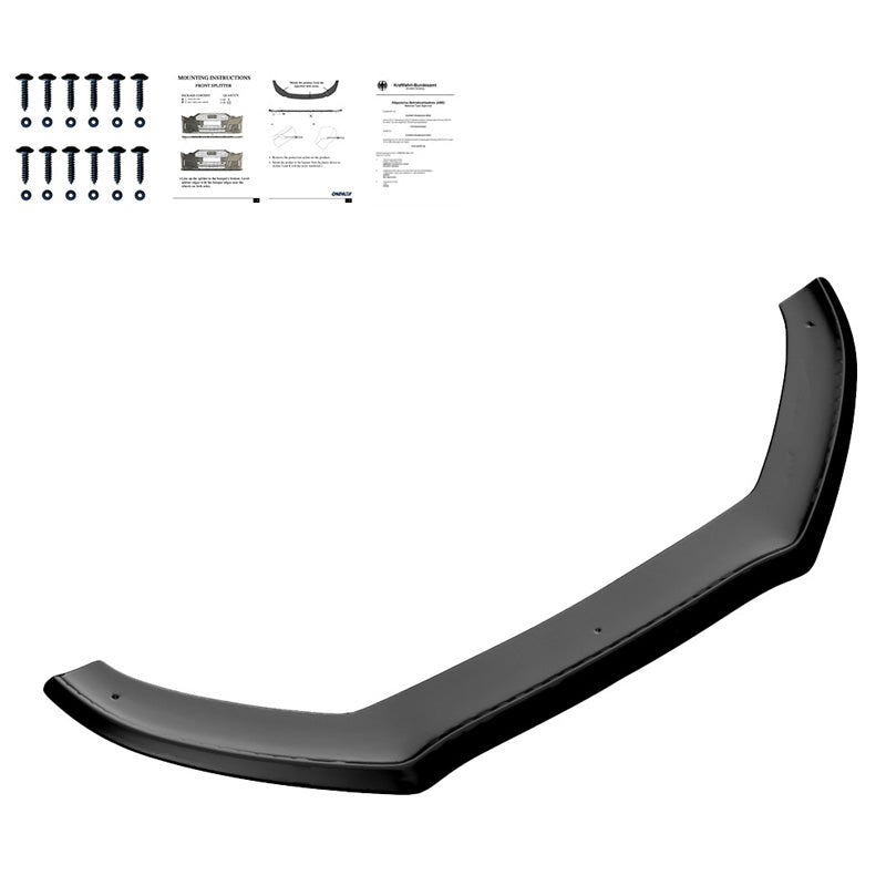 OneWay, Frontspoiler, Glanssvart, Passar till Audi A5 S-line/S5 8T Facelift 2011-2016