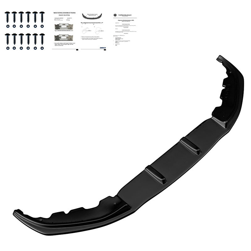 OneWay, Frontspoiler, Glanssvart, Passar till BMW 7-Serie G11 M-Pack (2015-2018)