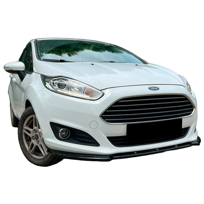 OneWay, etuspoileri, kiiltävä musta, sopii Ford Fiesta MK7 Facelift (2012-2017)