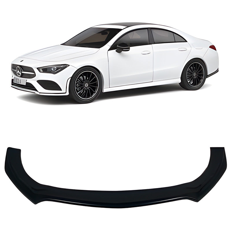 OneWay, Frontspoiler, blank svart, Passar till Mercedes CLA 35 AMG Aero C118 (2019-)